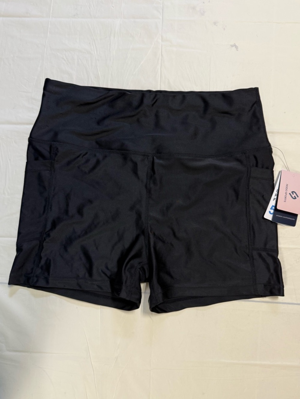 Hodo Sports Black Swim Shorts UPF 50+ NWT Size Large